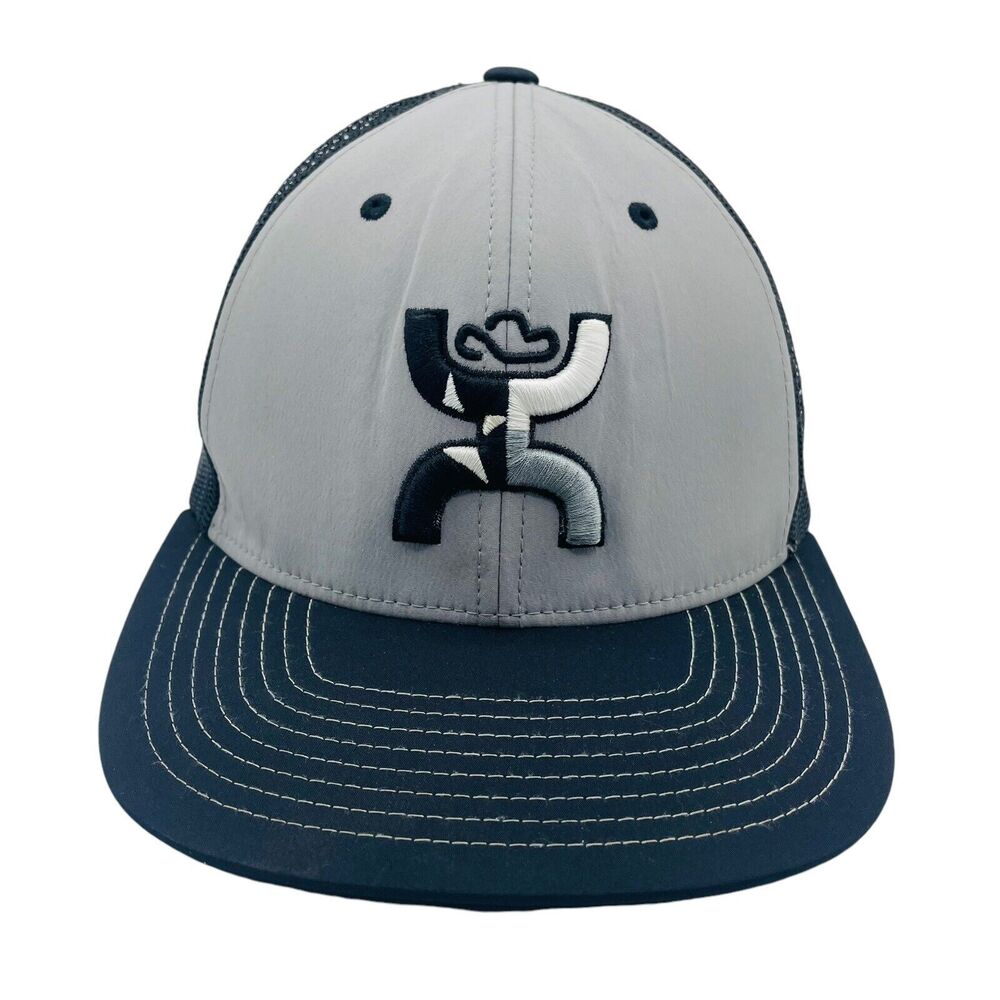 Hooey Texican Adjustable Snapback Trucker Cap Hat Texas Flag Black